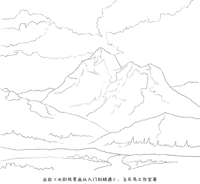 怎样大胆用色—层峦叠嶂的山岳